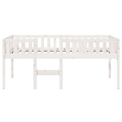 vidaXL Cama de criança sem colchão 75x190 cm pinho maciço branco