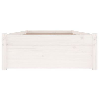 vidaXL Estrutura cama de solteiro pequena c/ gavetas 75x190 cm branco