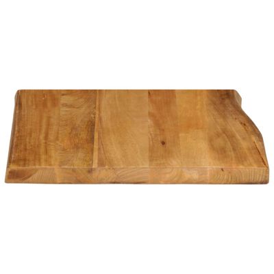 vidaXL Tampo de mesa c/ borda viva 80x80x2,5 cm mangueira maciça