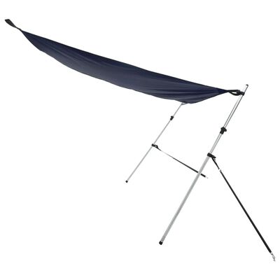 vidaXL Extensão de toldo em T 170x170x(115-183) cm azul