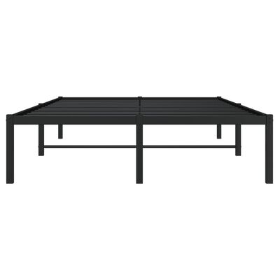 vidaXL Estrutura de cama 120x200 cm metal preto