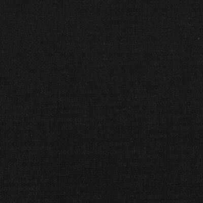 vidaXL Cabeceira de cama c/ abas tecido 103x23x78/88 cm preto
