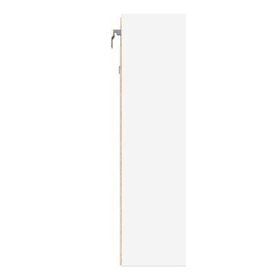 vidaXL Armário vitrine 100x15x58 cm derivados de madeira branco