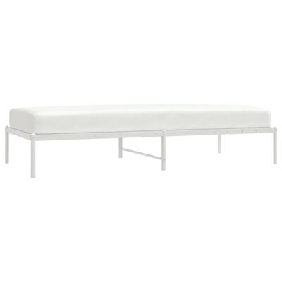 vidaXL Estrutura de cama metal 90x200 cm branco