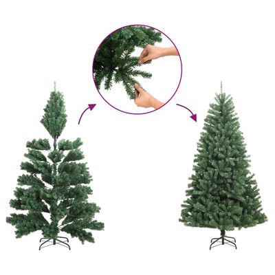 Árvore de Natal vidaXL artificial com pinhas e neve branca 210 cm - Árvores  de Natal - Compra na