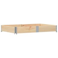 vidaXL Colar para paletes 150x100 cm madeira de pinho maciça