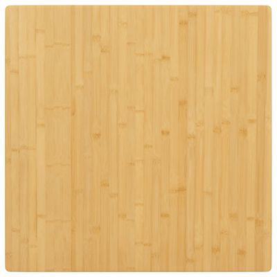 vidaXL Tampo de mesa 90x90x2,5 cm bambu