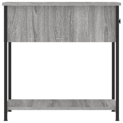 vidaXL Mesa de cabeceira 30x60x60 cm derivados madeira sonoma cinza