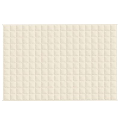 vidaXL Manta pesada 5 kg 122x183 cm tecido creme-claro