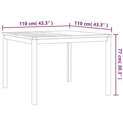 vidaXL 3 pcs conjunto de jantar para jardim madeira de teca maciça