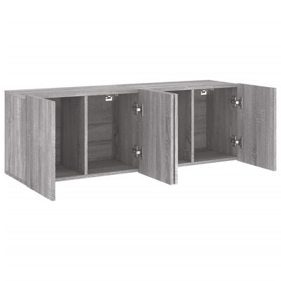 vidaXL Móveis de parede para TV 2 pcs 60x30x41 cm cinzento sonoma