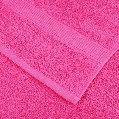 vidaXL Toalhas de sauna premium SOLUND 10 pcs 80x200 cm 600 gsm rosa