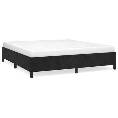 vidaXL Estrutura de cama 180x200 cm veludo preto