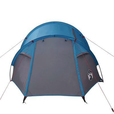 vidaXL Tenda de campismo p/ 4 pessoas 360x135x105 cm tafetá 185T azul