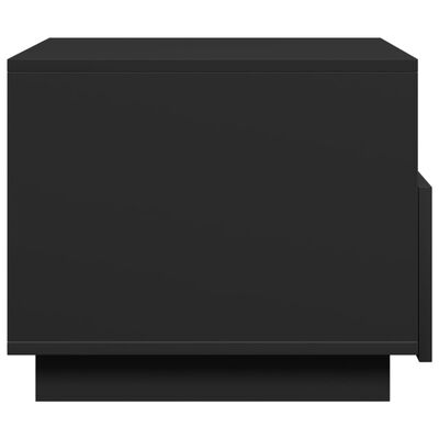 vidaXL Mesa de centro com luzes LED 50x49x40 cm preto