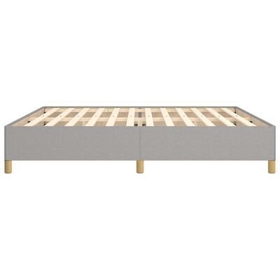 vidaXL Estrutura de cama sem colchão 200x200 cm tecido cinzento-claro