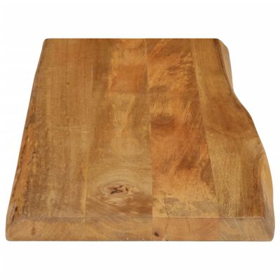 vidaXL Tampo de mesa c/ borda viva 100x40x3,8 cm mangueira maciça