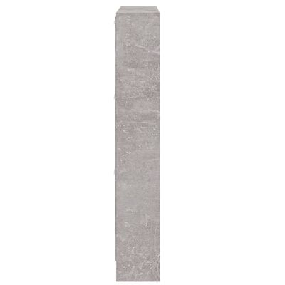 vidaXL Sapateira 59x17x108 cm derivados de madeira cinzento cimento