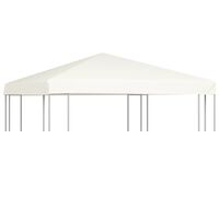 vidaXL Cobertura de gazebo 310 g/m² 3x3 m branco nata