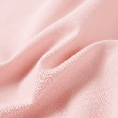 T-shirt para criança manga com folhos rosa-claro 140