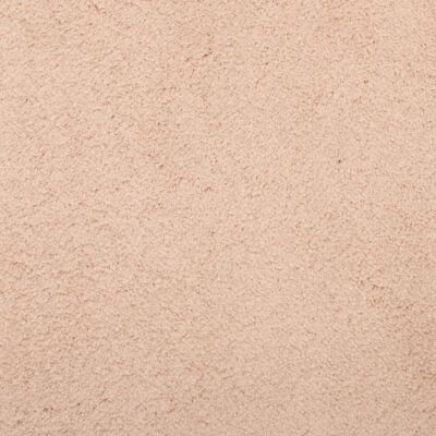 vidaXL Tapete pelo curto macio e lavável HUARTE 80x200 cm rosa-pálido