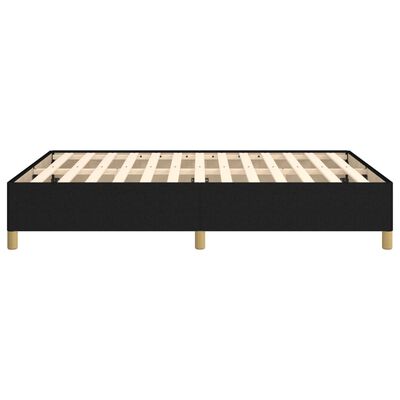 vidaXL Estrutura de cama sem colchão 140x190 cm tecido preto