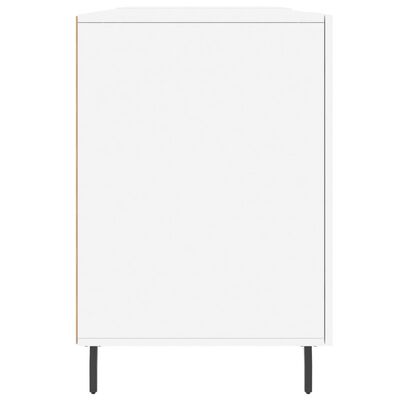 vidaXL Secretária 140x50x75 cm derivados de madeira branco