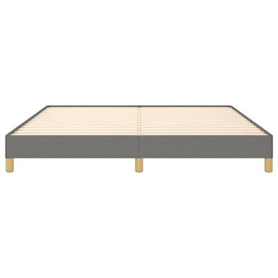 vidaXL Estrutura de cama sem colchão 180x200 cm tecido cinzento-escuro