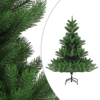 vidaXL Árvore Natal artif. c/ LEDs/bolas 120 cm abeto caucasiano verde