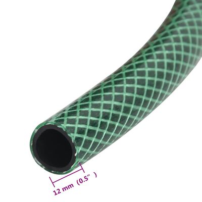 vidaXL Mangueira de jardim 0,5" 10 m PVC verde