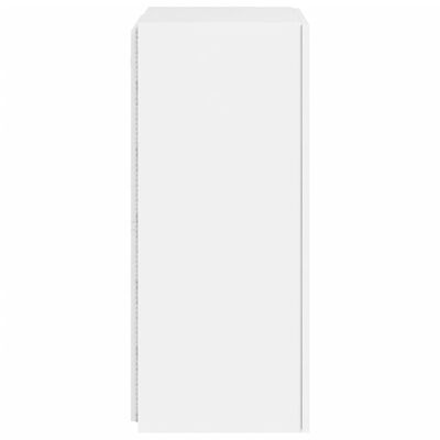 vidaXL Móvel de parede para TV com luzes LED 40,5x35x80 cm branco