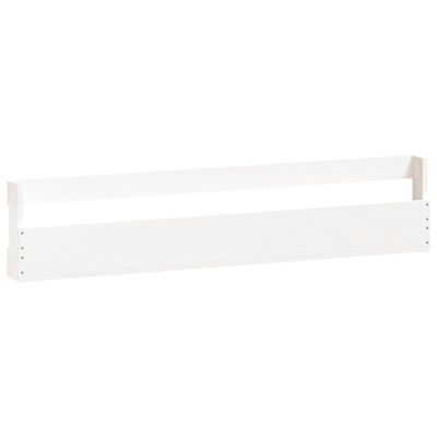 vidaXL Sapateiras de parede 2 pcs 110x9x23 cm pinho maciço branco