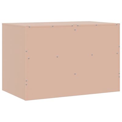 vidaXL Móvel de TV 67x39x44 cm aço rosa