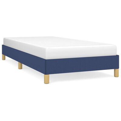 vidaXL Estrutura de cama 90x190 cm tecido azul