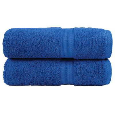 vidaXL Toalhas de bidé premium SOLUND 2 pcs 30x50 cm 600 gsm azul