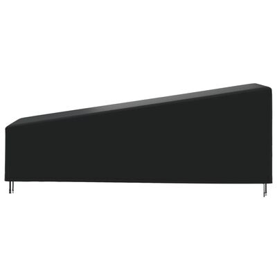 vidaXL Capa para espreguiçadeira 210x80x45/75 cm 420D oxford preto