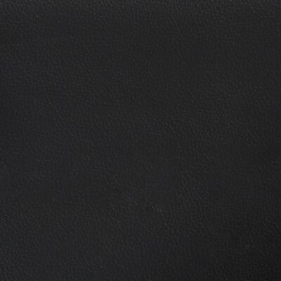 vidaXL Almofadão de cabeceira 80 cm couro artificial preto e branco
