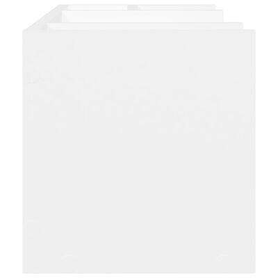 vidaXL Organizador de secretária 44,5x24x25cm derivados madeira branco