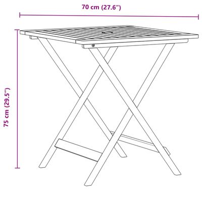 vidaXL 3 pcs conjunto bistrô tecido e madeira maciça cinza-acastanhado