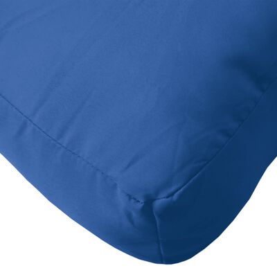 vidaXL Almofadão para sofá de paletes 120x40x12 cm tecido azul real