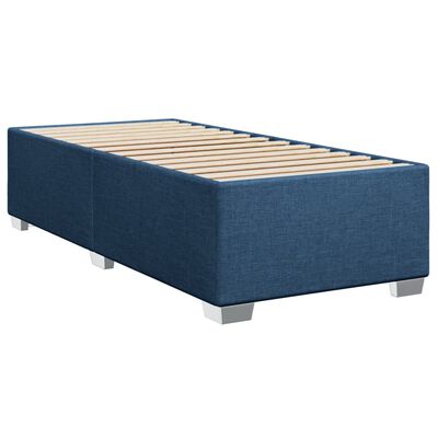 vidaXL Estrutura de cama 90x190 cm tecido azul