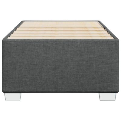 vidaXL Estrutura de cama 90x200 cm tecido cinzento-escuro