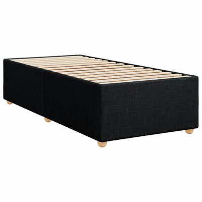 vidaXL Estrutura de cama 100x200 cm tecido preto