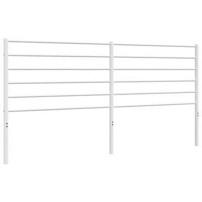 vidaXL Cabeceira de cama 180 cm metal branco