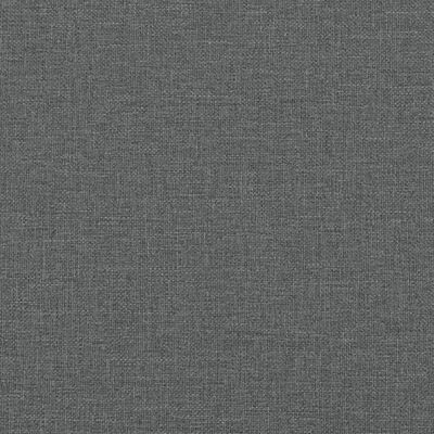 vidaXL Sofá de 2 lugares em tecido 140 cm cinzento-escuro