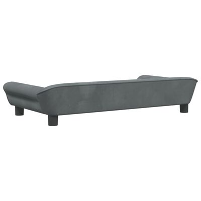 vidaXL Cama para cães 100x50x21 cm veludo cinzento-escuro