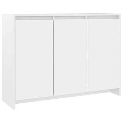 vidaXL Aparador 102x33x75 cm derivados de madeira branco