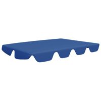 vidaXL Toldo suplente baloiço jardim 188/168x145/110 cm azul