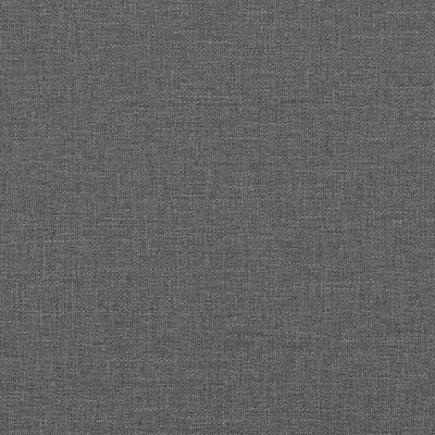 vidaXL Estrutura de cama c/ cabeceira tecido 90x190 cm cinza-escuro