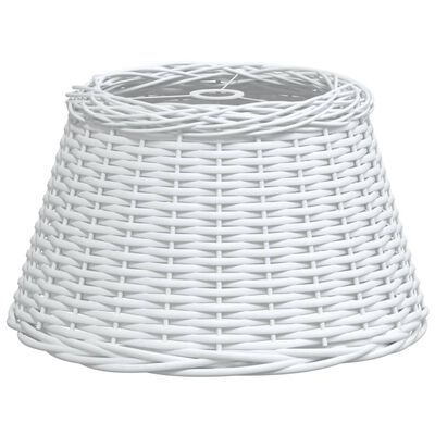 vidaXL Abajur de teto Ø50x30 cm vime branco